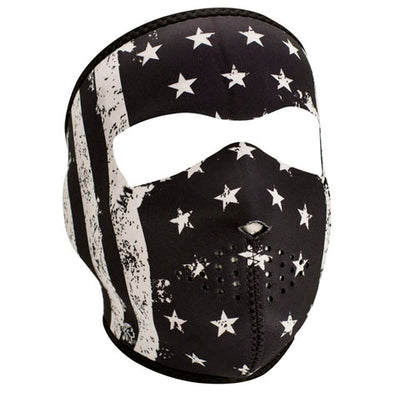 FULL MASK, NEOPRENE, BLACK/WHITE VINTAGE FLAG#mpn_WNFM091