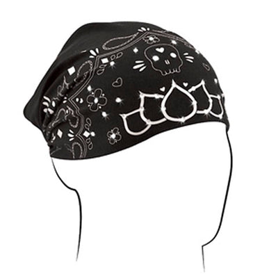 HEADWRAP, HIGHWAY HONEY COTTON/BAMBOO, SKULL PAISLEY#mpn_HBHHB2