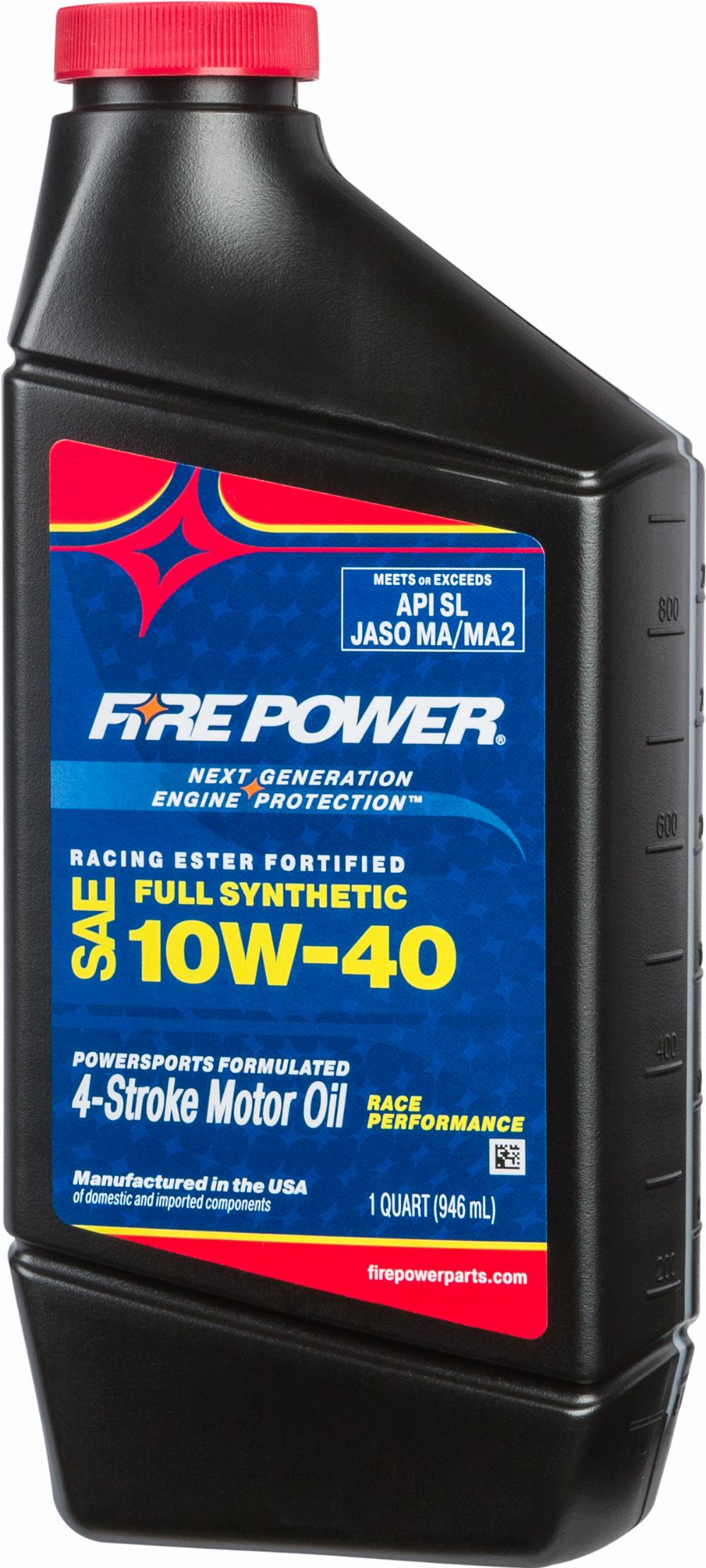 SYNTHETIC 4-STROKE OIL W/ESTER 10W-40 QT 12/CASE#mpn_196984