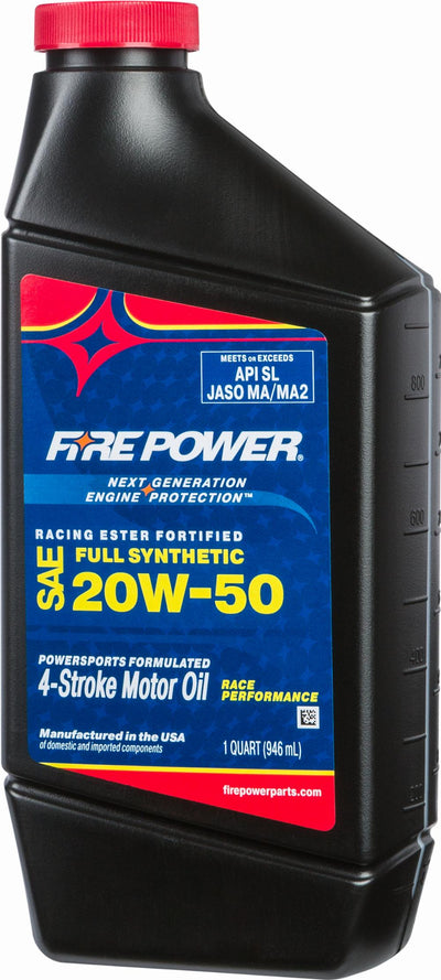 SYNTHETIC 4-STROKE OIL W/ESTER 20W-50 QT 12/CASE#mpn_196977