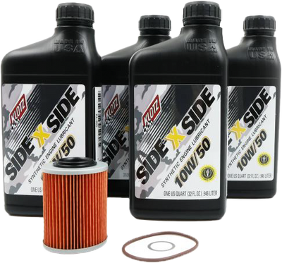 SIDE X SIDE OIL CHANGE KIT 10W50 WITH OIL FILTER CAN-AM #KU-105