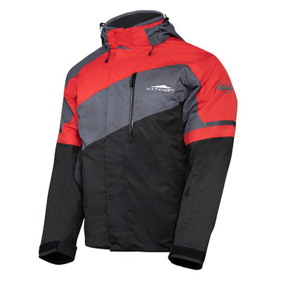 KATAHDIN GEAR RECON JACKET MENS, BLACK/GREY/RED - 2X-LARGE#mpn_84400606