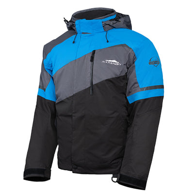 KATAHDIN GEAR RECON JACKET MENS, BLACK/GREY/BLUE - LARGE#mpn_84400704