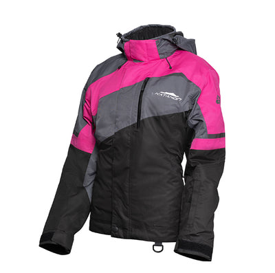 KATAHDIN GEAR RECON JACKET WOMENS, BLACK/GREY/PINK - X-LARGE#mpn_84410105