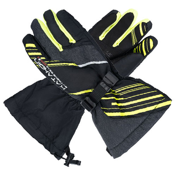 KATAHDIN GEAR GUNNER GLOVES BLACK/GREY/HI-VIZ - MEDIUM#mpn_84620303