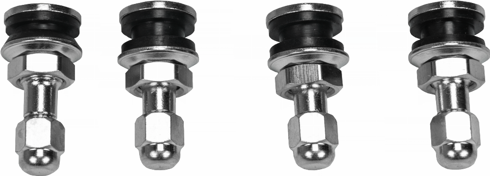 VALVE STEMS CHROME 4/PK #30-445  4/PK