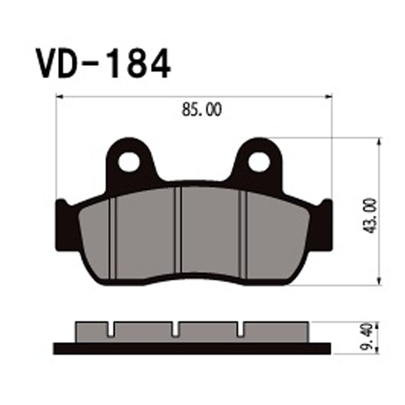 Vesrah VD-184 Brake Pad #VD-184