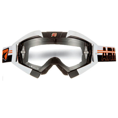 MX GOGGLES RIDING CROWS TOP BLACK, WHITE OUTRIGGERS, ORANGE ST#mpn_13950-TNBO