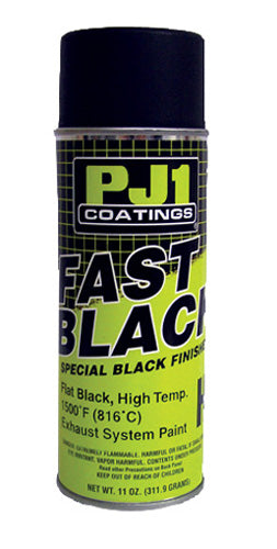 PJ1 SPRAY FLAT BLACK HI-TEMP PAINT - 1500F NET WT. 11 OZ#mpn_16-HIT