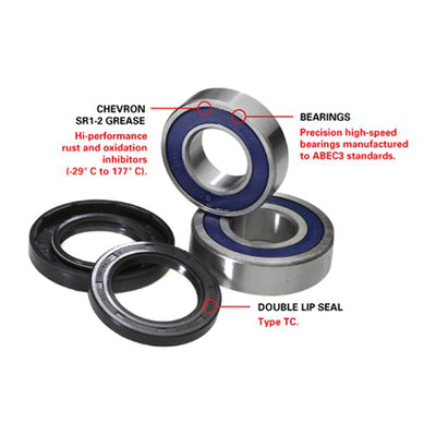 All Balls 25-1756 Racing Wheel Bearing Kit Rear Triumph #25-1756
