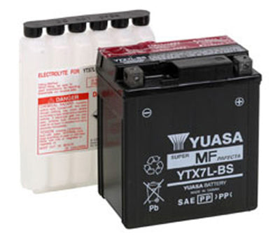 YUASA YTX7L-BS MAINTENANCE FREE 12 VOLT BATTERY#mpn_YUAM327BS