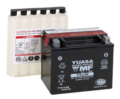 YUASA YTX12-BS MAINTENANCE FREE 12 VOLT BATTERY#mpn_YUAM3RH2S