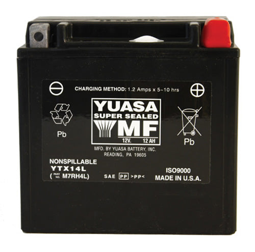 Yuasa YUAM7RH4L Factory Activated Maintenance Free 12 V Battery #YUAM7RH4L