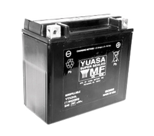 YUASA YTX20L FACTORY ACTIVATEDMAINTENANCE FREE 12 VOLT BATT#mpn_YUAM420BS