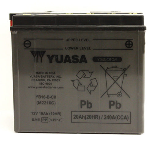 YUASA YB16-B-CX YUMICRON CX-12VOLT BATTERY#mpn_YUAM2216C