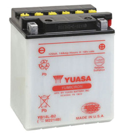 YUASA YB14L-B2 YUMICRON-12 VOLT BATTERY#mpn_YUAM2214B