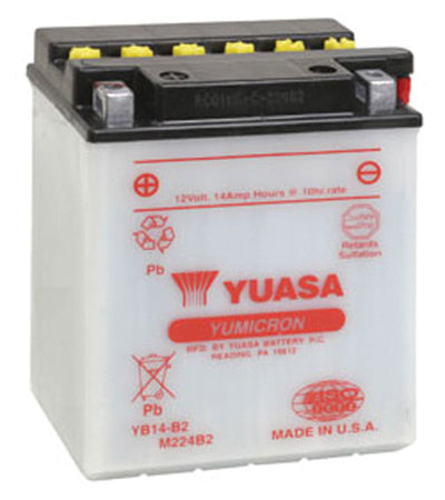 YUASA YB14-B2 YUMICRON-12 VOLTBATTERY#mpn_YUAM224B2