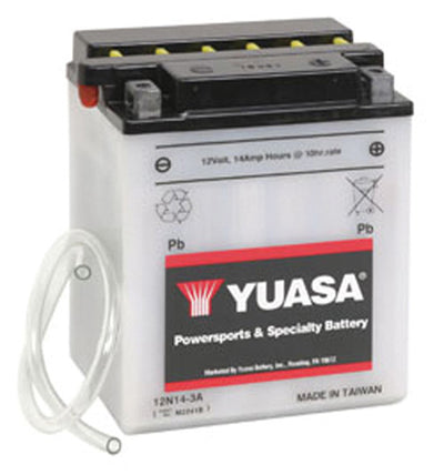 YUASA 12N14-3A CONVENTIONAL 12VOLT BATTERY#mpn_YUAM2241B