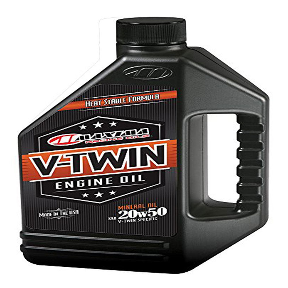 Maxima 30-069128 V-Twin Mineral Engine Oil 20W50 128 Oz #30-069128