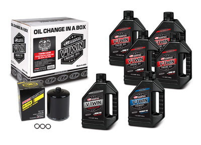 V-TWIN OIL CHANGE KIT SYNTHETIC W/ BLACK FILTER, TWIN CAM#mpn_90-119016PB