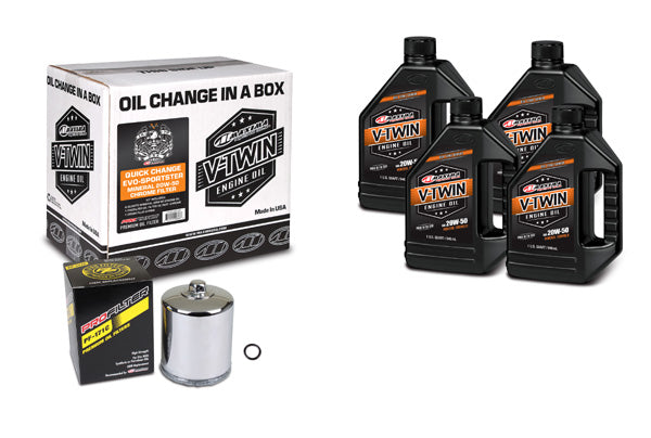 V-TWIN QUICK CHANGE KIT MINERAL W/ CHROME FILTER, EVO/SPORTSTE#mpn_90-069014C