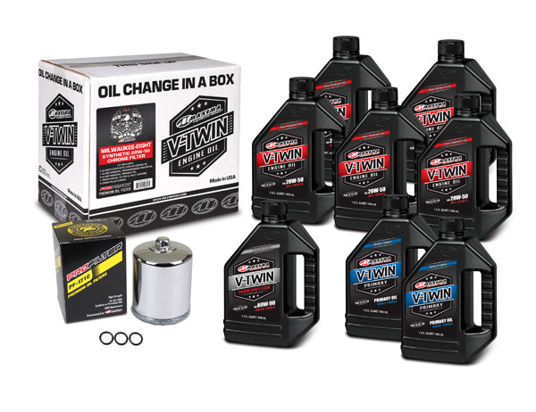 Milwaukee 8 V-Twin Oil Change Kit - Chrome#mpn_90-129018PC