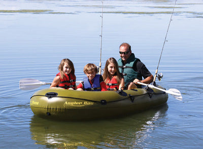 Kwik Tek AHIBF-04 Airhead Angler Bay Inflatable Boat 4 Person #AHIBF-04