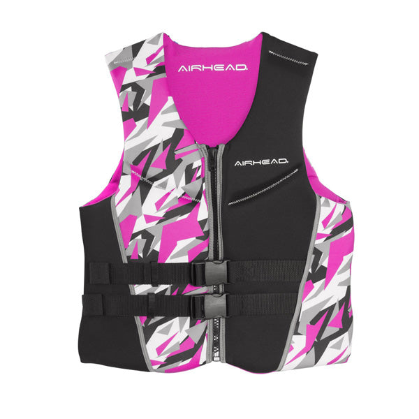 Kwik Tek 15003-07-B-PI Airhead Camo Cool Women'S Kwik-Dry Neolite Vest - Pink #15003-07-B-PI