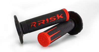 RISK RACING MOTO GRIPS - FUSION 2.0 WITH GRIP TECH  - RED#mpn_00284