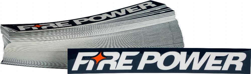 FIRE POWER STICKER NAVY 100 PKS#mpn_99-8103
