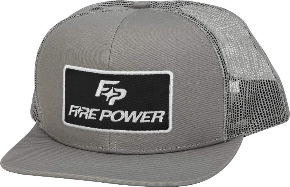 FLAT BILL PATCH HAT GREY#mpn_99-8106