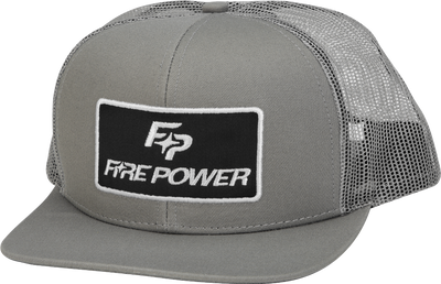 FLAT BILL PATCH HAT GREY #99-8106