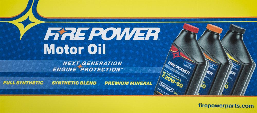 OIL DISPLAY SIGN#mpn_FIRE POWER OIL SIGN