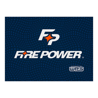 Fire Power 99-FBBANNER Banner Navy and Orange 3' X 5' #99-FBBANNER