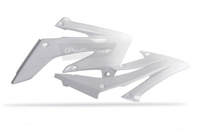 Polisport 8410300001 Radiator Scoops - White #8410300001