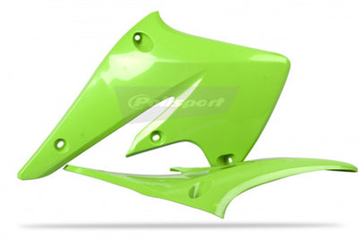 RADIATOR SCOOPS KX250F Factory COLOR GREEN 05#mpn_8410500007