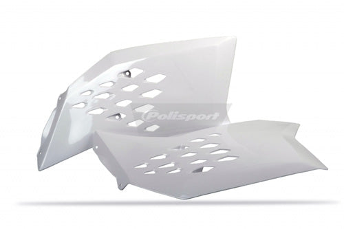 Polisport 8428200084 Radiator Scoops - White Ktm #8428200084