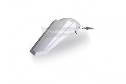 Polisport 8553300001 Rear Fender - White #8553300001