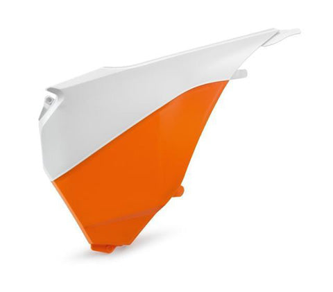 Polisport 8455100001 Air Box Cover - White/Orange #8455100001