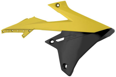 POLISPORT RADIATOR SCOOPS SUZUKI YELLOW RM01/BLACK#mpn_8421100001