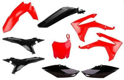 POLISPORT  MX COMPLETE KIT HONDA, RED/BLACK#mpn_90832
