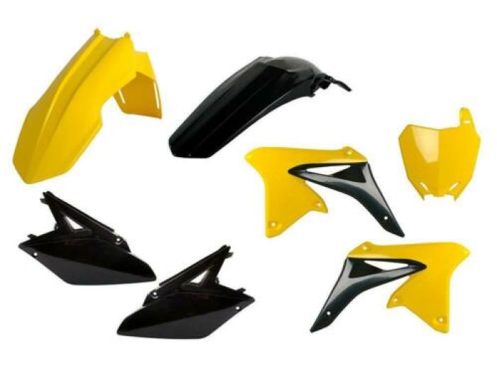 POLISPORT  MX COMPLETE KIT SUZUKI, YELLOW/BLACK#mpn_90838