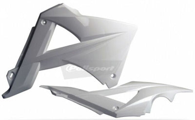 POLISPORT  RADIATOR SCOOPS GASGAS , WHITE#mpn_8413300008