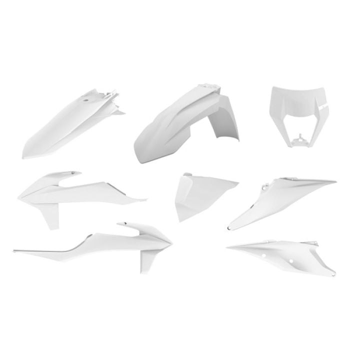 Polisport 90910 Enduro Plastic Kit - White Bd #90910