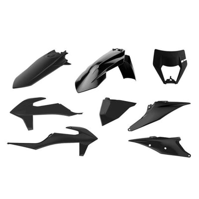 Polisport 90911 Enduro Plastic Kit - Black #90911