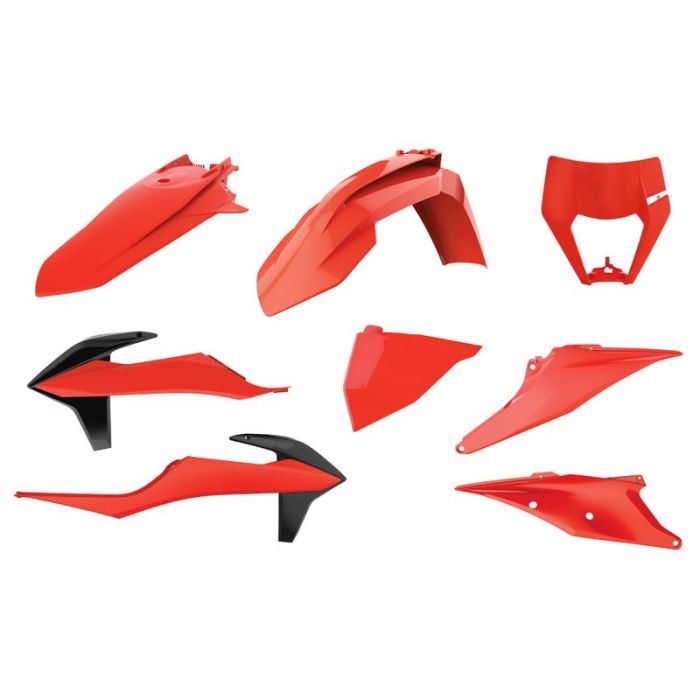 Polisport 90888 Enduro Plastic Kit - Flo Orange #90888
