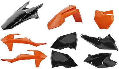 POLISPORT MX COMPLETE KIT ORANGE/BLACK#mpn_90907