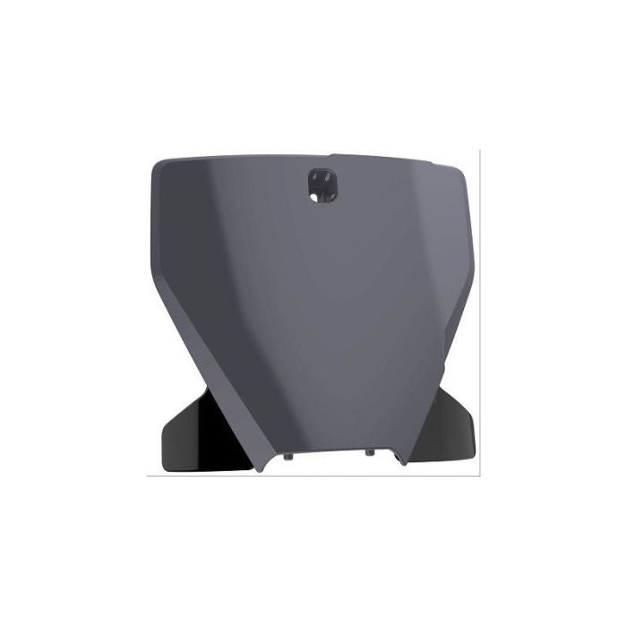 Polisport 8666500005 Number Plate Headlight Mask - Nardo Grey/Black #8666500005