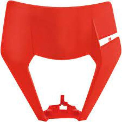 Polisport 8666800005 Headlight Mask Number Plate - Orange Flo #8666800005