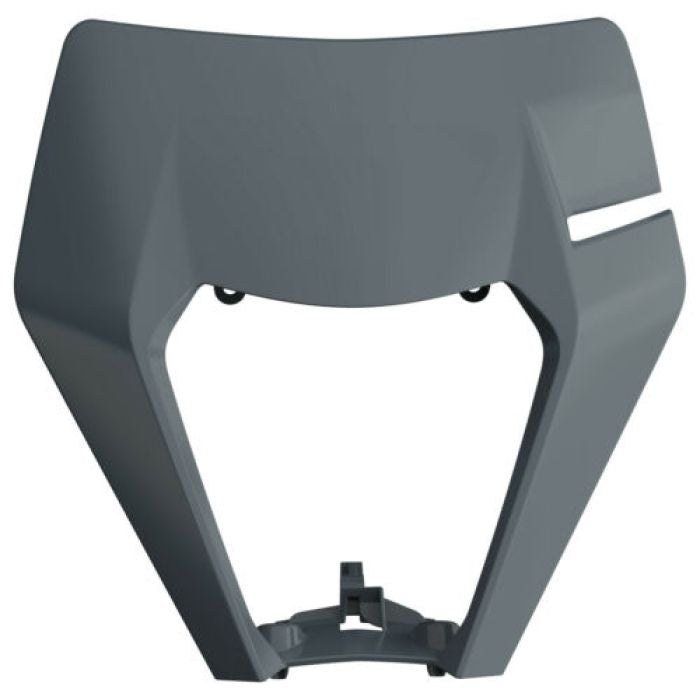 Polisport 8668600006 Headlight Mask Number Plate - Nardo Grey #8668600006